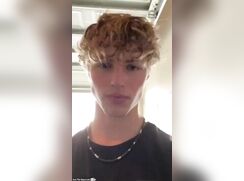Young blond fit guy jerk off gay porn
