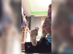 Str8 boy feet worship part. 9