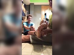 Str8 boy tickle feet
