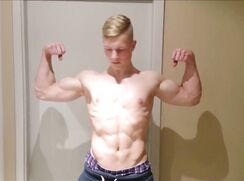 Strong Straight Blond Posing