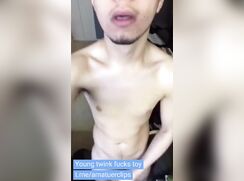 Cam Porn - Young twink fucks toy