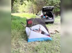 Twink Caught Wanking In Tent