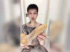 kinky chinese tattooed boy and his fantasy toys 1