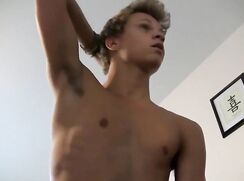 Twunk Blond Jerk & Cum