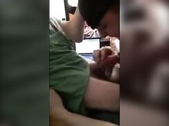 Blond Care Worker Supplies Many BJs To Disabled Client