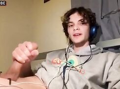 Hot Gamer Jerks Big Uncut Shaved Cock