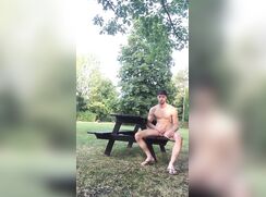 # AHC - In the middle of a park, while there were others