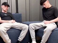 Two Friend's Jack off Together