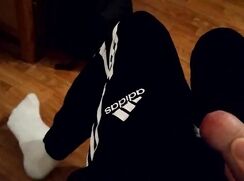 Cumming on my Adidas pants