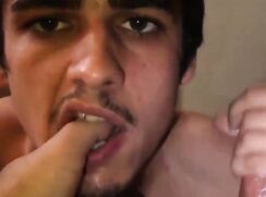 Handsome sub serves his master