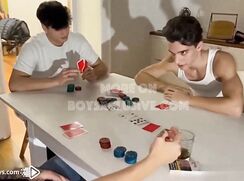 Poker and hot group sex