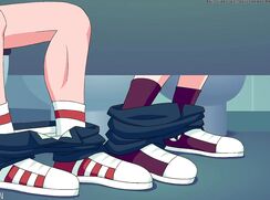 Cartoon porn: public toilet adventure