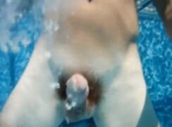 underwater cums a lot