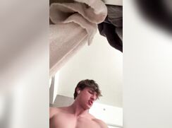 cute alpha muscular dude dirty talk hot abs and tits cums