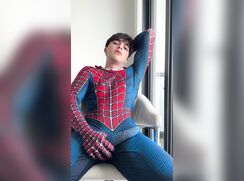 Spiderman brad with boner