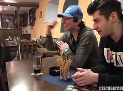 Czech boys have public sex at bowling centre cafe