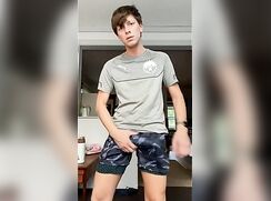 Ginger College Lad Tall Thick Hung Cock and Full of Cum - AI Enhanced