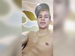 Latino ejaculates three times