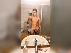 Horny hot italian boy handjob