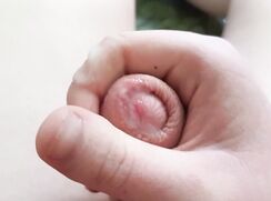Young boy jerk off close view