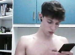 Sexy Italian twink showing on cam