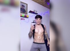 cute brazilian tiktoker getting ready for saturday night