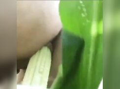 Riding An Ear Of Corn In Field