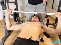 Italian boy in the gym
