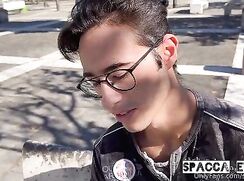 Italian boy takes it in the ass and cums