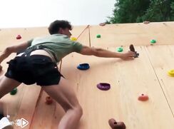 Danny Fantasy gets fucked by Kenzo Alvarez at the climbing wall