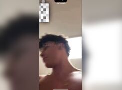 fit curly brunette dude snap cumming bate