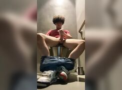 Baited Lightskin teen jerking off and cum