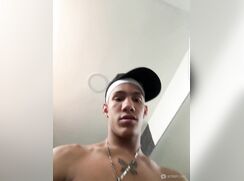 Young Latin style bad boy masturbates and cum