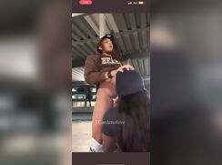 Getting sucked off in a parking structure