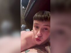 Joshua Strips Down Butt Naked Exposed