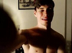 Horny guy jerk off CB