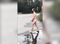 # AHC - Ginger sub forced to masturbate in public