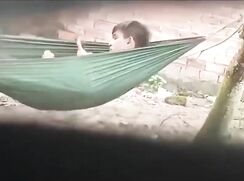 Caught in the Act Straight Asian Twink Masturbating outside voyeur spying