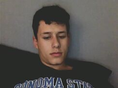 Sonoma State College Student Dark Hair wanks off on webcam - AI Enhanced