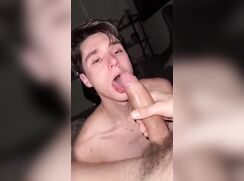 Fucking and sucking on the couch