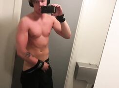 # AHC - Hot 18 year old jerking of in the gym