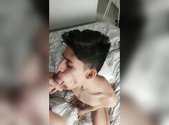 Amazing twink blowjob