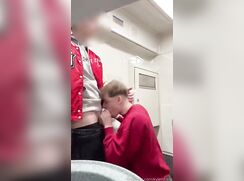Kyler Stone gets fucked in the train bathroom - No cum