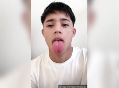 Horny young dude pulls out his cock and jerks off