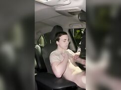 Twunk Cruising In Car Gets Hand Job