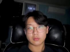 nerdy asian boy baited