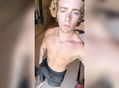 cute curly alpha blonde show talking hot