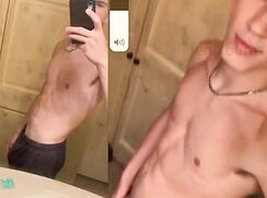 STR8 B8 - HANDSOME CURLY HAIRED BOY UNPOADS FAT COCK