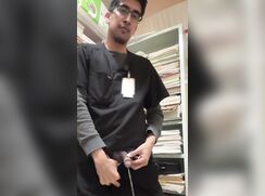 Doctor Takes a Leak In Storage Cupboard