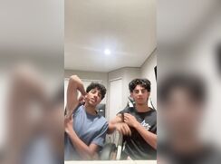 Cute twinks show feet